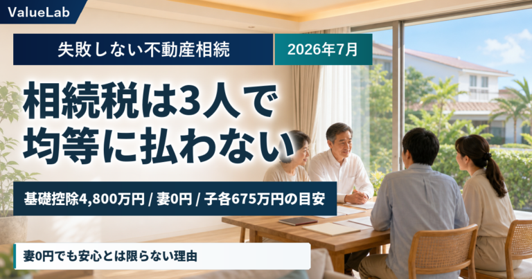 妻と子2人なら誰がいくら負担する？税金は本当に3人で均等に負担するのか。