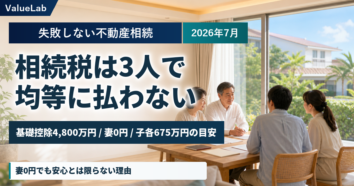 妻と子2人なら誰がいくら負担する？税金は本当に3人で均等に負担するのか。