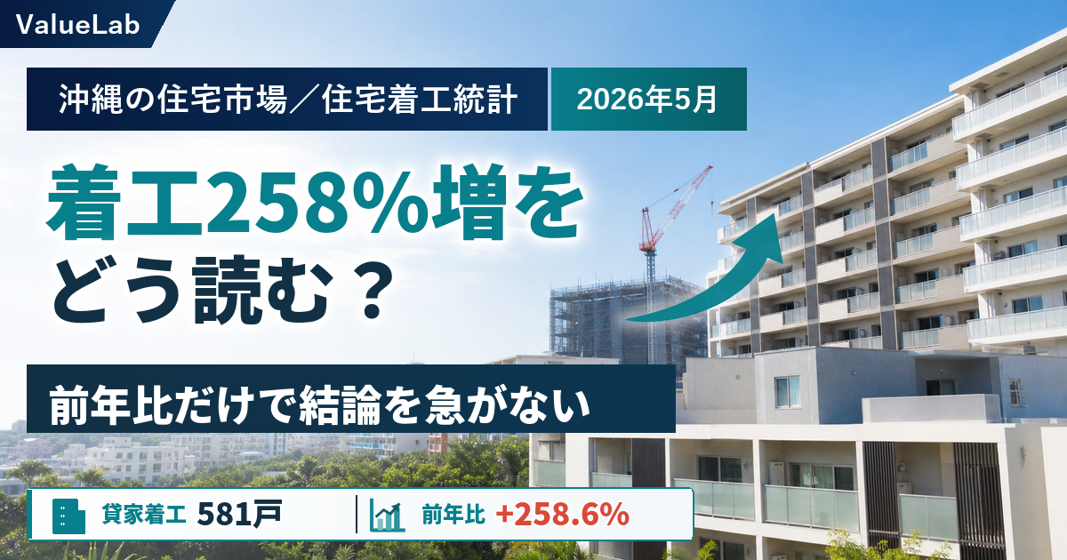 前年比+258.6%だけでは読めない。沖縄の貸家着工をどう見るか｜定点観測（2026年5月）
