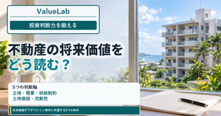 将来価値が下がりにくい物件に共通する5つの条件