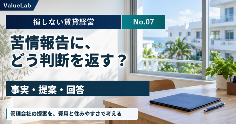 騒音・駐車・ごみの苦情が来たとき、誰が悪いか決める前にすること