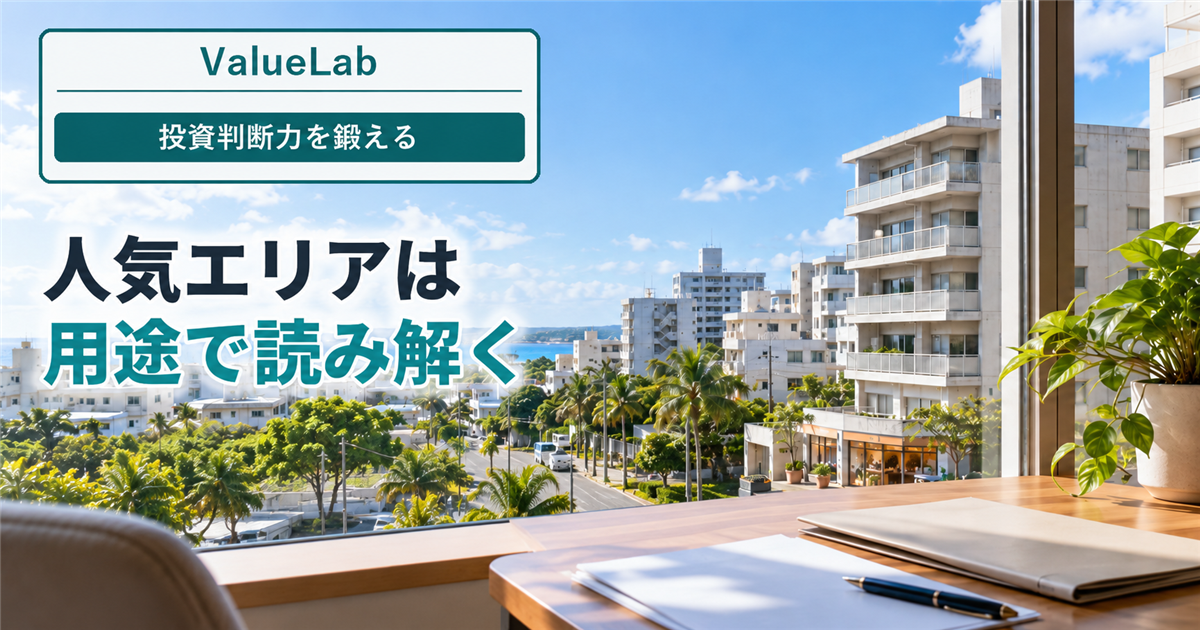 那覇・都心部なら安心? 沖縄の人気エリアを居住用・店舗・宿泊で読み解く